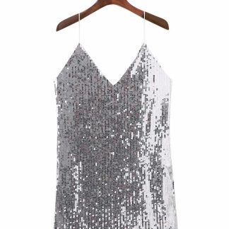 Sexy V-Neck Disco Dress